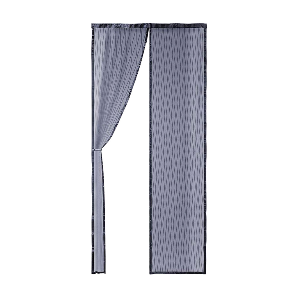 Москітна сітка для дверей Fabrika Proshield на магнітах, з підхватом, 92*200 см, графіт (FK-92Х200)